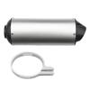 28MM 1.1" Exhaust Muffler,Motorcycle Exhaust Silencer Pipe For 50cc 70cc 90cc 110cc 125cc 150cc 160cc Taotao Sport-B Dirt Pit Bike ATV Quad-Silver view 1