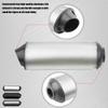 28MM 1.1" Exhaust Muffler,Motorcycle Exhaust Silencer Pipe For 50cc 70cc 90cc 110cc 125cc 150cc 160cc Taotao Sport-B Dirt Pit Bike ATV Quad-Silver view 3
