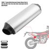 28MM 1.1" Exhaust Muffler,Motorcycle Exhaust Silencer Pipe For 50cc 70cc 90cc 110cc 125cc 150cc 160cc Taotao Sport-B Dirt Pit Bike ATV Quad-Silver view 4