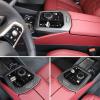 Gear Shifter Decoration Panel Trim Center Console Frame Cover Compatible with BMW 5 Series G60 i5 530i 540i 2024 2025+ Genuine Carbon Fiber Shift Knob Panel Sticker Interior Accessories (Matte) view 3