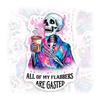 All of My Flabbers are Gasted Sticker or Magnet Decal Funny Skeleton Galaxy Theme Waterproof Vinyl Sticker for Bumper Water Bottle Car Fridge Laptop view 1