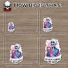 All of My Flabbers are Gasted Sticker or Magnet Decal Funny Skeleton Galaxy Theme Waterproof Vinyl Sticker for Bumper Water Bottle Car Fridge Laptop view 2