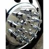 Chrome Front Hub Cover with Top Hat Style Nut Covers view 1