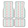 Coral and Teal Arrows Print Universal Car Mats 4 Piece Set,Car Floor Mats for SUV,All-Weather Auto Floor Mats for A Cleaner view 1
