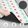 Coral and Teal Arrows Print Universal Car Mats 4 Piece Set,Car Floor Mats for SUV,All-Weather Auto Floor Mats for A Cleaner view 3