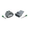 ROBAUN 1 Set 3 Pin 90980-11020 90980-11607 Car Headlight Wire Socket for Auto Waterproof Cable Connector(Male 20cm Wires) view 3
