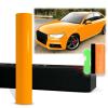 12"x60" (1FTx5FT) PET Super Gloss Papaya Orange High Glossy Vinyl Wrap Auto Car Sticker Decal Film Sheet Bubble Free Air Release Technology with Tool Kit view 1