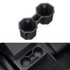BASENOR 2024 2025 2026 Tesla Cybertruck Center Console Cup Holder Insert [Carbon Edition] Silicone Non-Slip Car Drink Holder Cybertruck Interior Accessories view 1