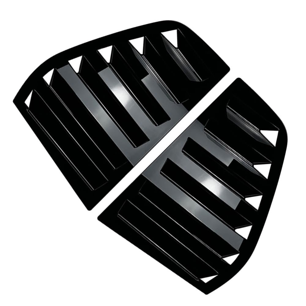 Cnswee6 Rear Window Vent Louver Shutter Trim Cover ABS Glossy Black for VW Golf MK5 5-Door Hatchback 2004-2008