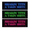 11 X 3 Inch Shakin Tits and Takin Shits Funny Meme Bumper Sticker Waterproof Vinyl Sticker for Trucks Vans Cars Birthday Gift for Her Him view 1