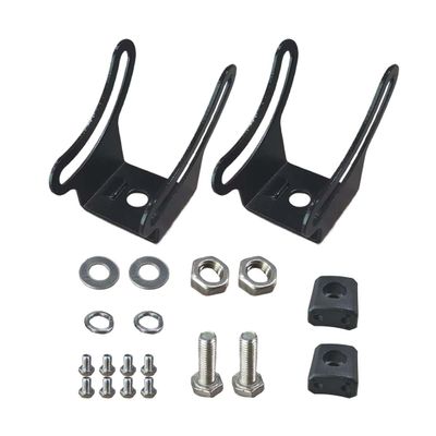 26PCS LED Light Bar Side Mounting Bracket, Base Mounting Bracket with Rubber Pad, Car Light Bar Mounts, Suitable for Straight or Curved 4-52 Inch LED Light Bars (26 Base)