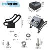 26PCS LED Light Bar Side Mounting Bracket, Base Mounting Bracket with Rubber Pad, Car Light Bar Mounts, Suitable for Straight or Curved 4-52 Inch LED Light Bars (26 Base) view 2