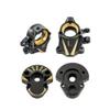Coating Brass Steering Knuckle and Front Outer Portal Housing 68.7g Black for Redcat Ascent-18 Rc Car Upgrade Parts Crawler Accessories 1/18 view 2