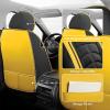 VECOZA Truck Seat Cover for Chevrolet Silverado 3500 1999-2026, Durable Waterproof Sports Seat CoverPremium Leather Seat Protector(5 Seats Standard, Black Yellow) view 2