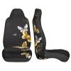 Gold White Butterflies Black Universal Car Seat Covers - Breathable for Front Seats, Fits Car, SUV, Sedan, Truck - Easy-to-Clean, Removable view 4