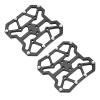Keenso Clipless Pedal Adapter, 1 Pair Pedal Aluminum Alloy Clipless Adapters for SPD (Black view 1