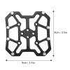 Keenso Clipless Pedal Adapter, 1 Pair Pedal Aluminum Alloy Clipless Adapters for SPD (Black view 2