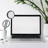 Angoily Office Rearview Mirror Magnifying Clip-on Computer Monitor Mirror for Desk Cubicle Use Portable Visual Field Enhancer for Better Rear Awareness view 2