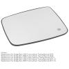 Keenso Car Side Mirror Glass, High Strength Side Mirror Glass Door Wing Mirror Glass with Heated Replacement for Dodgeram 1500 2500 Accessory (Left) view 2