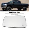 Keenso Car Side Mirror Glass, High Strength Side Mirror Glass Door Wing Mirror Glass with Heated Replacement for Dodgeram 1500 2500 Accessory (Left) view 3