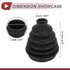 HEROFFIX 1 Set CV Joint Boot Kit for Mercedes-Benz B-Class 2005-2011 Outer Constant Velocity Joint Boot W/Clamps No.A1693601068 Black Rubber view 4