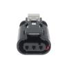 ROBAUN 1 Set 3 Pin 10010341 10011620 10092976 Car Wire Cable Electrical Connector Waterproof Socket Automotive Accessories(Female 20cm Wires) view 4