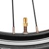 MEAJOO 5PCS Brass Presta Valve Adapter, Convert Presta to Schrader Adaptor, Inflate Tire Using Standard Pump or Air Compressor for Bikes(Reticulated Grain Style) view 4