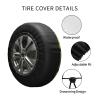 Brazilian Flag Toco Toucan Style Tire Cover Windproof and Spare Truck SUV Wheel Protection Cover 15in view 3