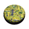 Brazilian Flag Toco Toucan Style Tire Cover Windproof and Spare Truck SUV Wheel Protection Cover 15in view 4