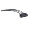 ROBAUN 1 Set 6 Pin 893971636 893971996 Car Taillight Cable Male Female Socket B5 893 971 636 Auto Parts 893 971 996(Female 20cm Wires) view 1