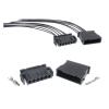 ROBAUN 1 Set 6 Pin 893971636 893971996 Car Taillight Cable Male Female Socket B5 893 971 636 Auto Parts 893 971 996(Female 20cm Wires) view 2