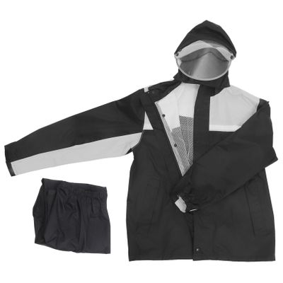 Motorcycle Rain Gear Set Waterproof Jacket and Pants 2XL
