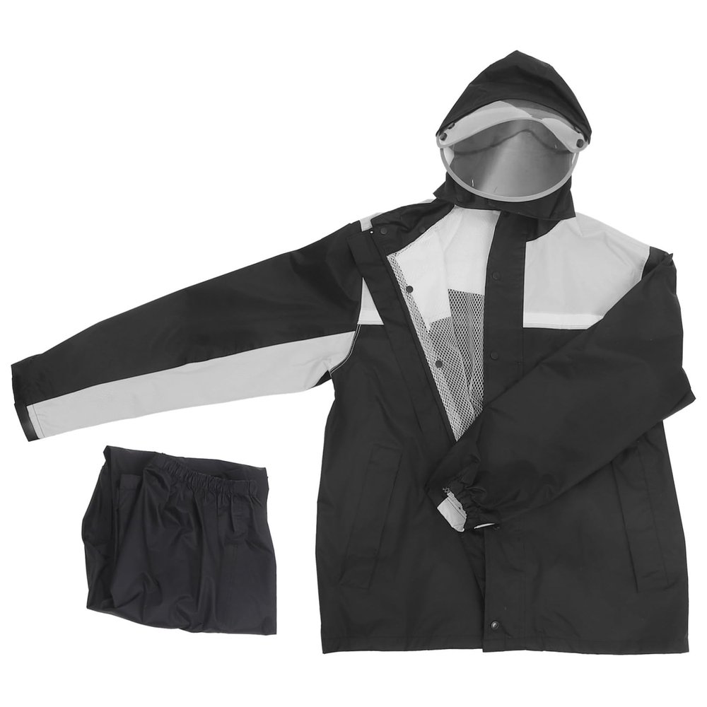 Motorcycle Rain Gear Set Waterproof Jacket and Pants 2XL