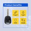 Replacement Keyless Remote Head Key Fob Compatible with ES330 2006 FCC HYQ12BBT Part Number 89070-48821 89070-48820 view 4