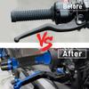 QUNMDYM for Suzuki GSXR750 GSXR 750 2011-2024 2020 2021 2022 2023 Motorcycle Adjustable Brake Clutch Levers Handlebar Handle Grips Lever(7) view 2