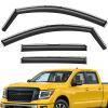 Extra Durable Window Deflectors in-Channel Window Visors Rain Guards Fit for Nissan Titan 2017-2024 Crew Cab, Sun Visors, Wind Vent for Shades, Exterior Car Accessories - 4pcs. AG0746 view 1