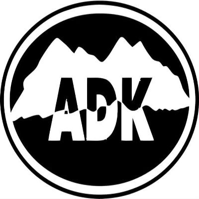ADK Oval Adirondack Mountains Decal Sticker for Use On Laptop, Helmet, Car, Truck, Motorcycle, Windows, Bumper, Wall, and Decor (Color Gloss White, 15")
