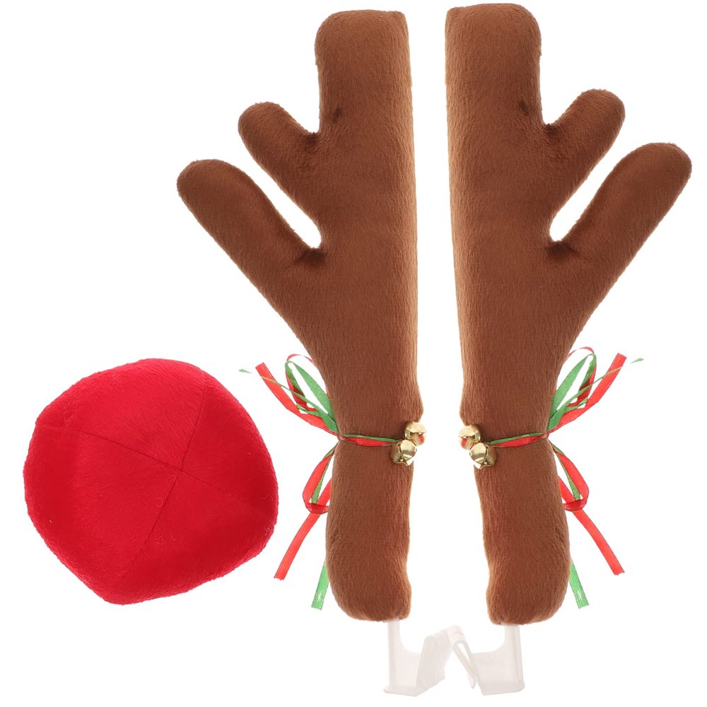 Anneome Reindeer Antlers for Cars Car Decor Christmas Decoration Unique Automotive Christmas Decor