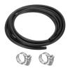 M METERXITY Lubricating Oil Hoses, (3/16") 7mm ID x (3/8") 10mm OD 9.84FT Rubber Tubing Hose Pipe Rubber Hose W 4pcs Clamps for Irrigation/Small Equipment/Outdoor/Garden Water Tubing [Black] view 1