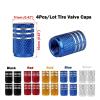 Lixiaoli 4Pcs/Lot Universal Alu-Alloy Tire Valve Caps for Car Truck Motorcycle Bicycle Valve Stem Cover Tire Accessories view 2