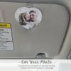 Personalized Car Visor Photo Clip (Heart Car Visor Picture Clip) view 2