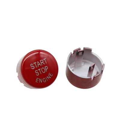BHUPWZE Engine Ignition Switch Start Stop Button Cover Compatible 1 3 5 7 X1 X3 X4 X5 X6 F Series F01 F02 F10 F11 F06 F12 F15 F16 F25 F26(Model A Red)