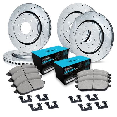 R1 Concepts Front and Rear Brake Kit Fits 2005-2024 Nissan Frontier