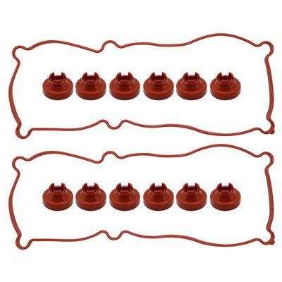 HiSport VS50080R Valve Cover Gasket Seal - Compatible with Buick Chevry Oldsmobile Pontiac Allure Century Electra Lacrosse Lesabre Lucerne Park Avenue Reatta Regal Riviera 1988-2009 3.3L 3.8L Engine