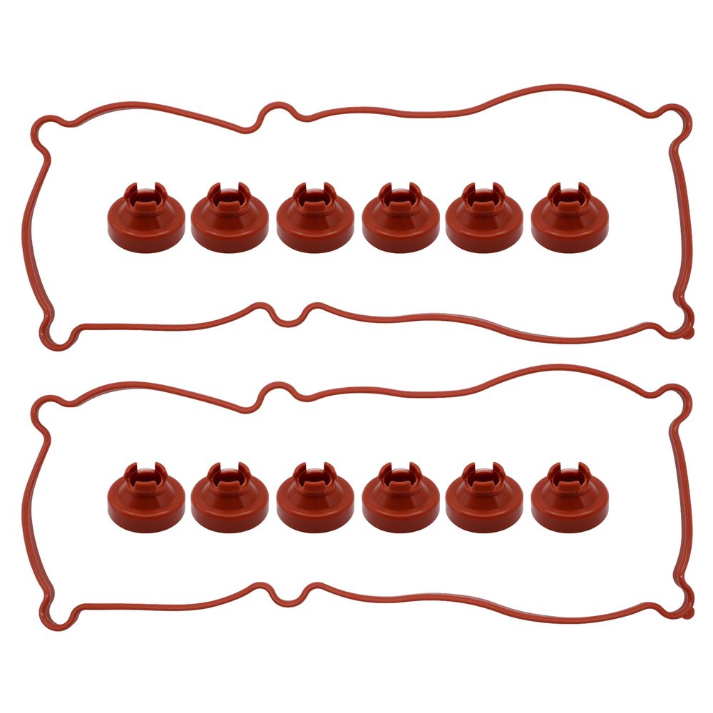 HiSport VS50080R Valve Cover Gasket Seal - Compatible with Buick Chevry Oldsmobile Pontiac Allure Century Electra Lacrosse Lesabre Lucerne Park Avenue Reatta Regal Riviera 1988-2009 3.3L 3.8L Engine