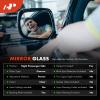 A-Premium Right Passenger Side Rear View Mirror Glass with Backing Plate Compatible with Hyundai Sonata 2011 2012 2013 2014 - Exterior Side View Convex Mirror with Power Heated, Replace # 876213Q010 view 2
