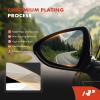 A-Premium Right Passenger Side Rear View Mirror Glass with Backing Plate Compatible with Hyundai Sonata 2011 2012 2013 2014 - Exterior Side View Convex Mirror with Power Heated, Replace # 876213Q010 view 4