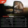 A-Premium Left Driver Side Upper Non-Heated Manual Mirror Glass view 2