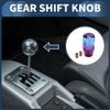 INFINAUTO Car Gear Shift Knob, 10cm Universal for Automatic and Manual Vehicle Gear Shifter Knob with 2 Adapter Acrylic Blue Purple, 1 Set view 2