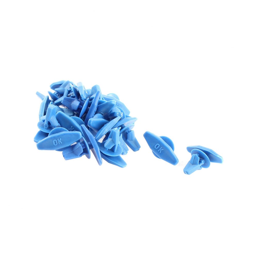 HOPESPANNER 20 Pcs Blue Auto Car Door Card Interior Weatherstrip Rivets Clips Vehicle Components